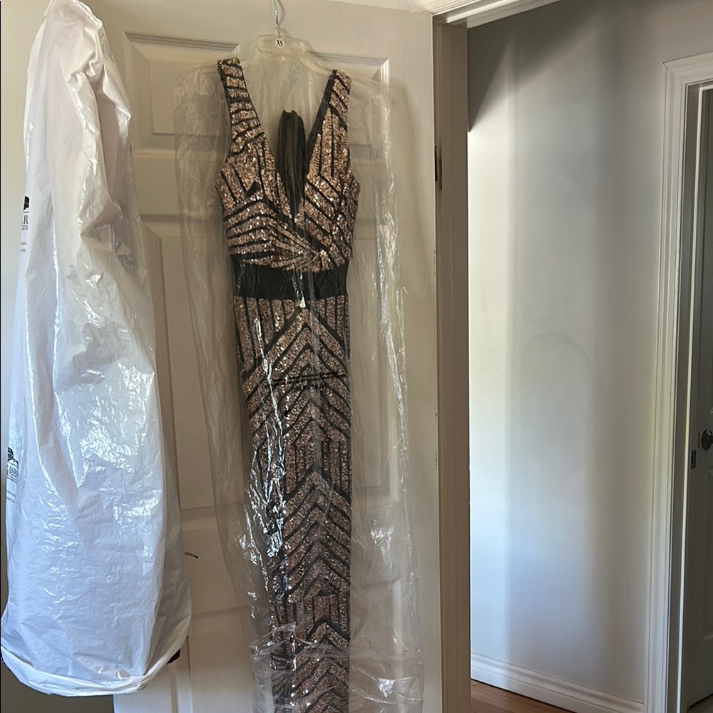 Elegant Sequin Evening Gown